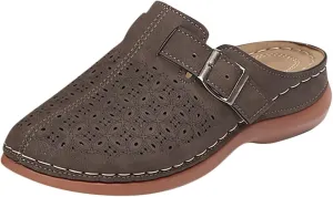 Clogs for Women Closed Toe Walking Sandals Comfortable Arch Support Mules Backless Low Wedge Slip on Shoes Fashion Breathable Summer Sandals Casual Hollow Out Sandal