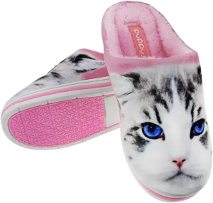 Couple Home Slippers, Womens Girls Cartoon Cat