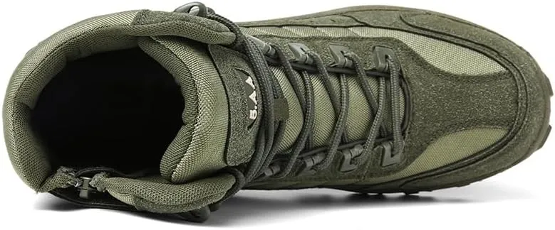 Cubicbee Mens Fashion Waterproof Sneakers Walking Casual Shoes Lightweight Running Shoes Athletic Gym Shoes Non-Slip Hiking Boots Tactical Boots