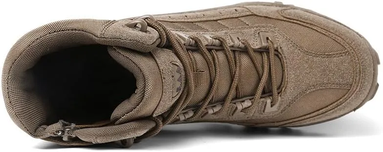 Cubicbee Mens Fashion Waterproof Sneakers Walking Casual Shoes Lightweight Running Shoes Athletic Gym Shoes Non-Slip Hiking Boots Tactical Boots
