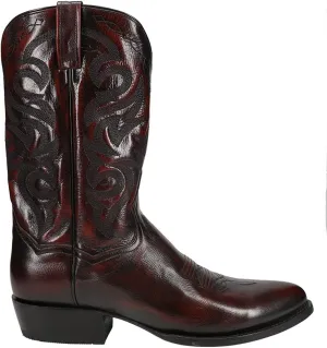 Dan Post Mens Milwaukee Round Toe Cowboy Western-boots, Black Cherry, 12 US