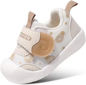 DEEKEY Toddler Boys Girls Tennis Barefoot Shoes Preschool Non Slip Lightweight Breathable First Walking Shoes Running Outdoor Shoes