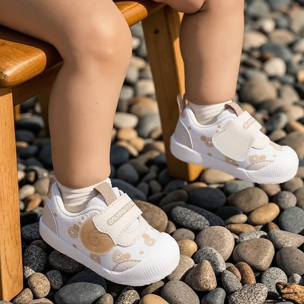DEEKEY Toddler Boys Girls Tennis Barefoot Shoes Preschool Non Slip Lightweight Breathable First Walking Shoes Running Outdoor Shoes