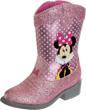 Disney Minnie Mouse Cowgirl Western Boots (Toddler-Little kid)