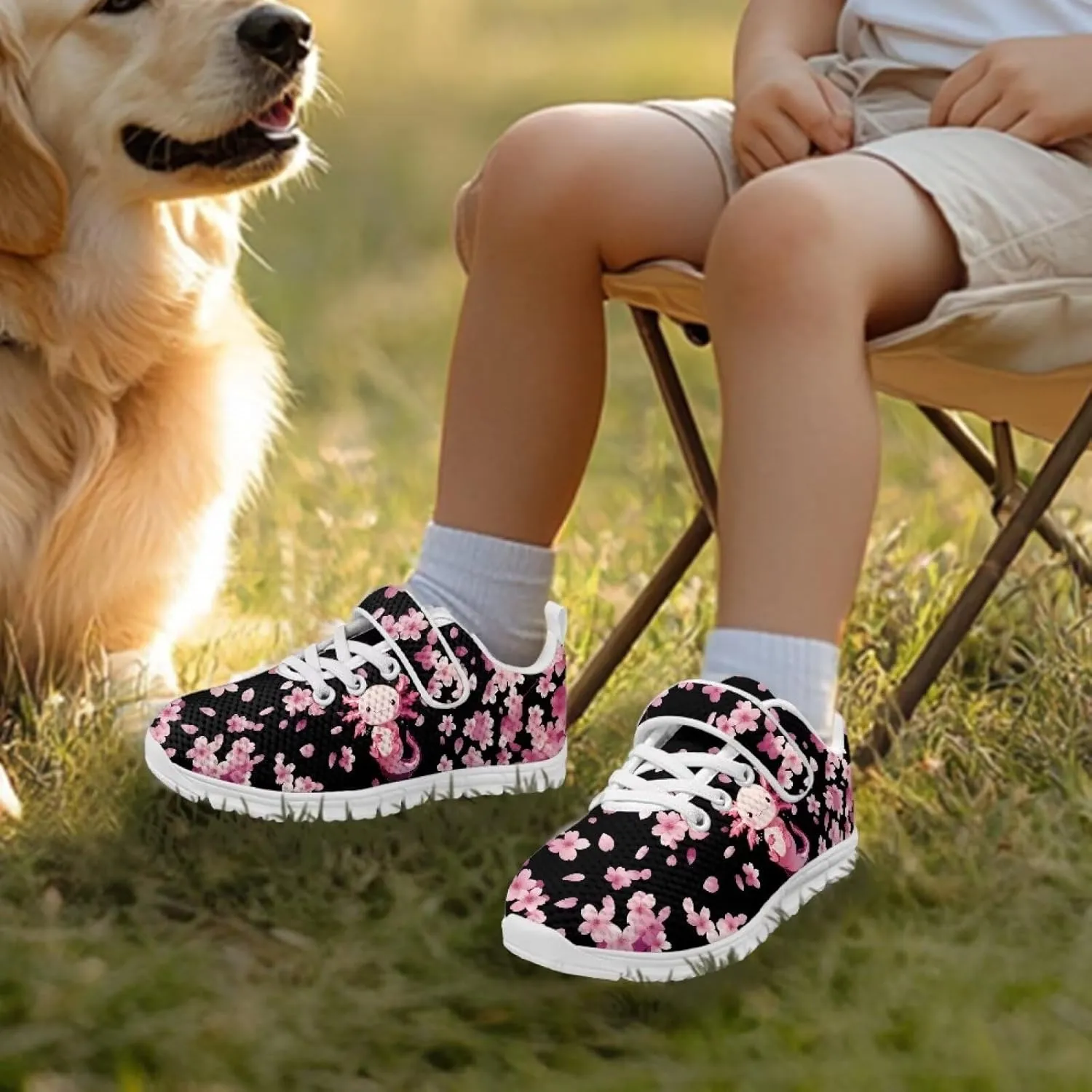 Doojoayie Athletic Shoes for Kids Girls for Active Kids Play Running Jogging Shoes