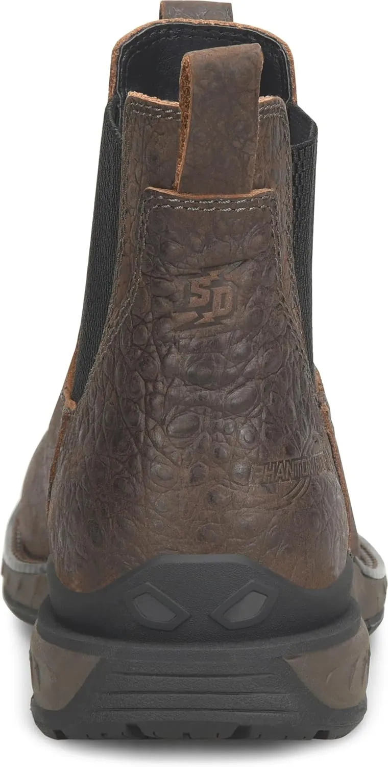 DOUBLE-H Men's Phantom Rider Arbiter 6" Romeo Wide Square Composite Toe Work Boots with Carib Dusky Leather Upper, Comfort Footbed, EH-Rated