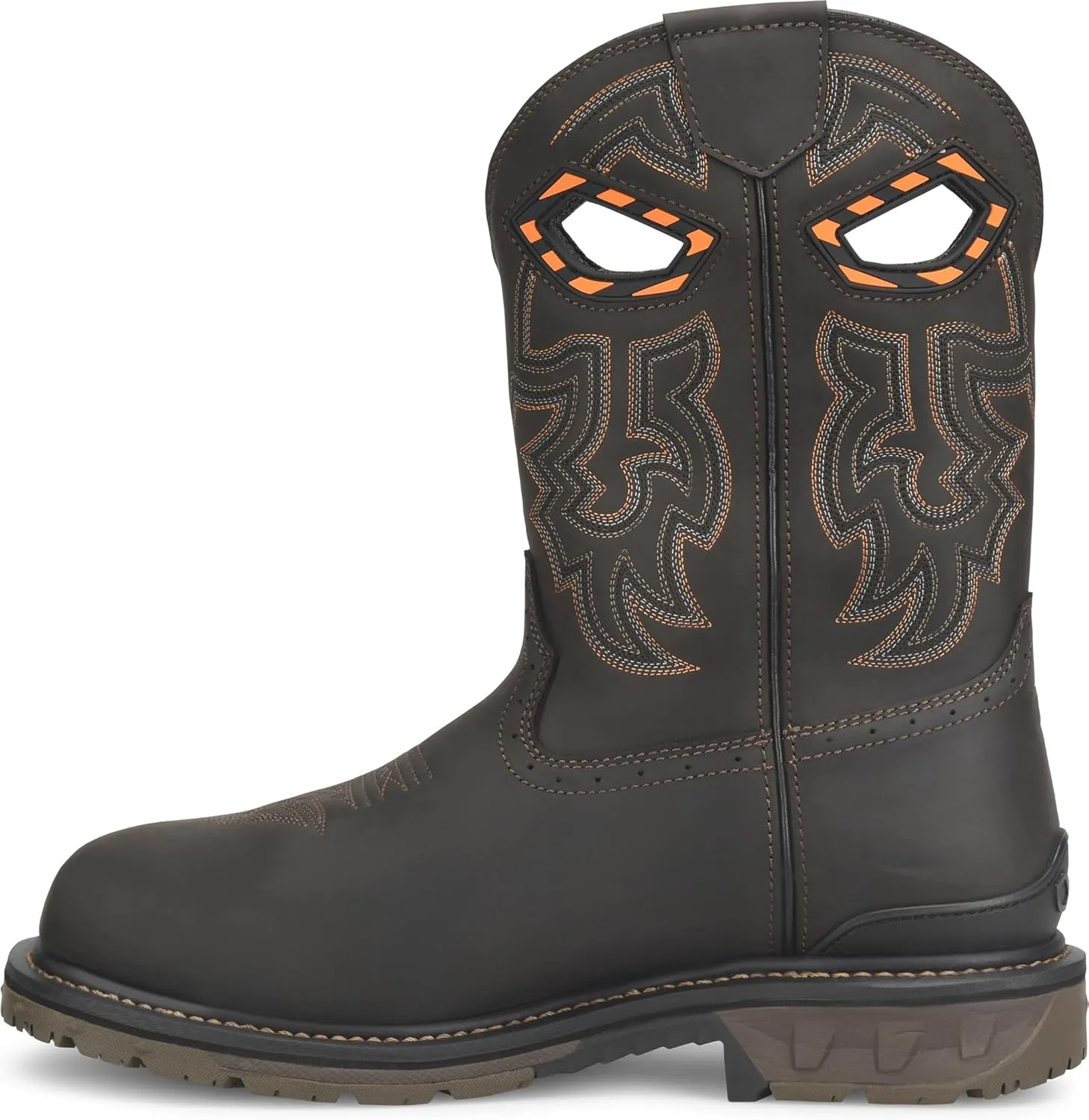 DOUBLE-H Men's Phantom Rider Bruner 11” Waterproof Metguard Wide Square Composite Toe Roper Boots
