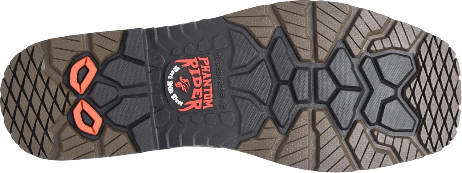 DOUBLE-H Men's Phantom Rider Bruner 11” Waterproof Metguard Wide Square Composite Toe Roper Boots