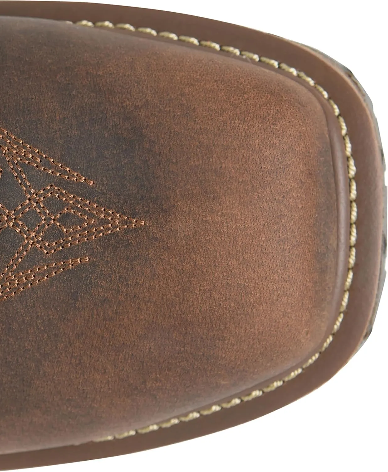 DOUBLE-H Phantom Rider Stanton 11” Waterproof Wide Square Composite Toe Roper Boots for Men with Dark Brown Barnyard Acid Resistant Leather, EH-Rated