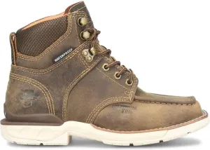 DOUBLE-H Women's Phantom Rider Spirit 5" Waterproof Wide Square Composite Toe Work Boots with Neutral Sand Leather Upper, Slip-Resistant Outsole
