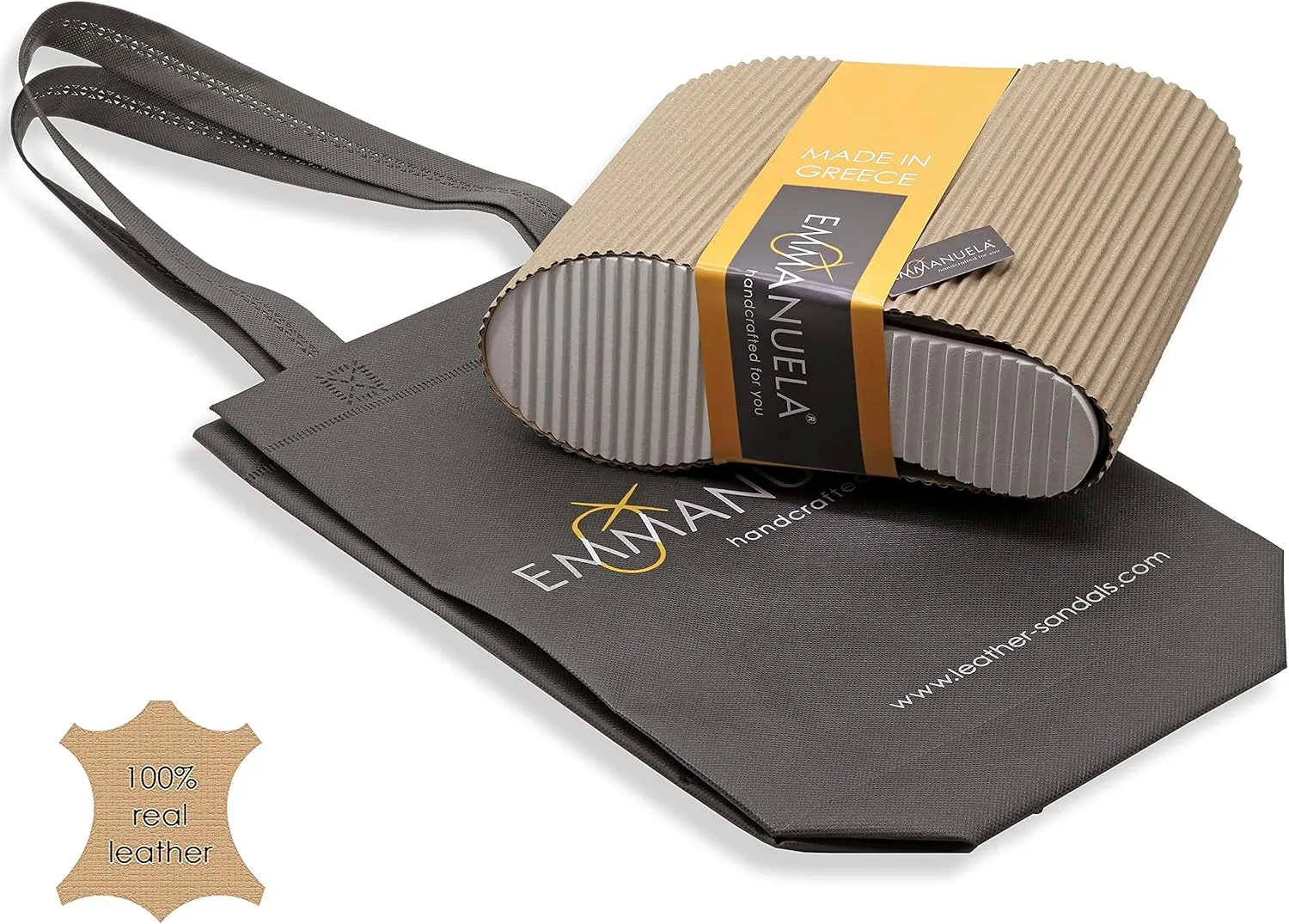 Emmanuela Comfortable Leather Flat Sandals, Ancient Greek Style Quality Slide on Summer Shoes for Women, Open Toe Sandals, Boho Chic Sliders, Strappy mules with Cushioned insole