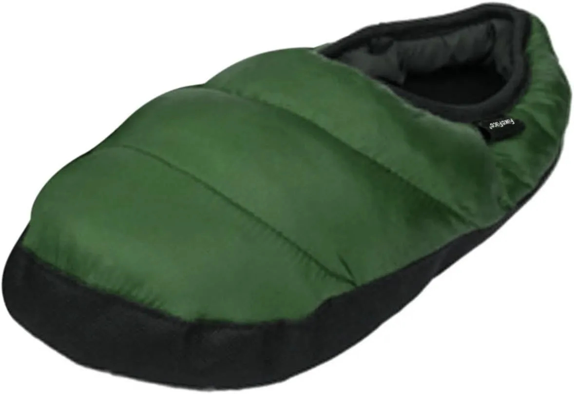 FakeFace Mens Womens Soft Warm Cozy Quilted Down Slippers Mules Comfort Antiskid Slip-On Winter Ankle Boots Footwear Lightweight Waterproof House Home Indoor Shoes