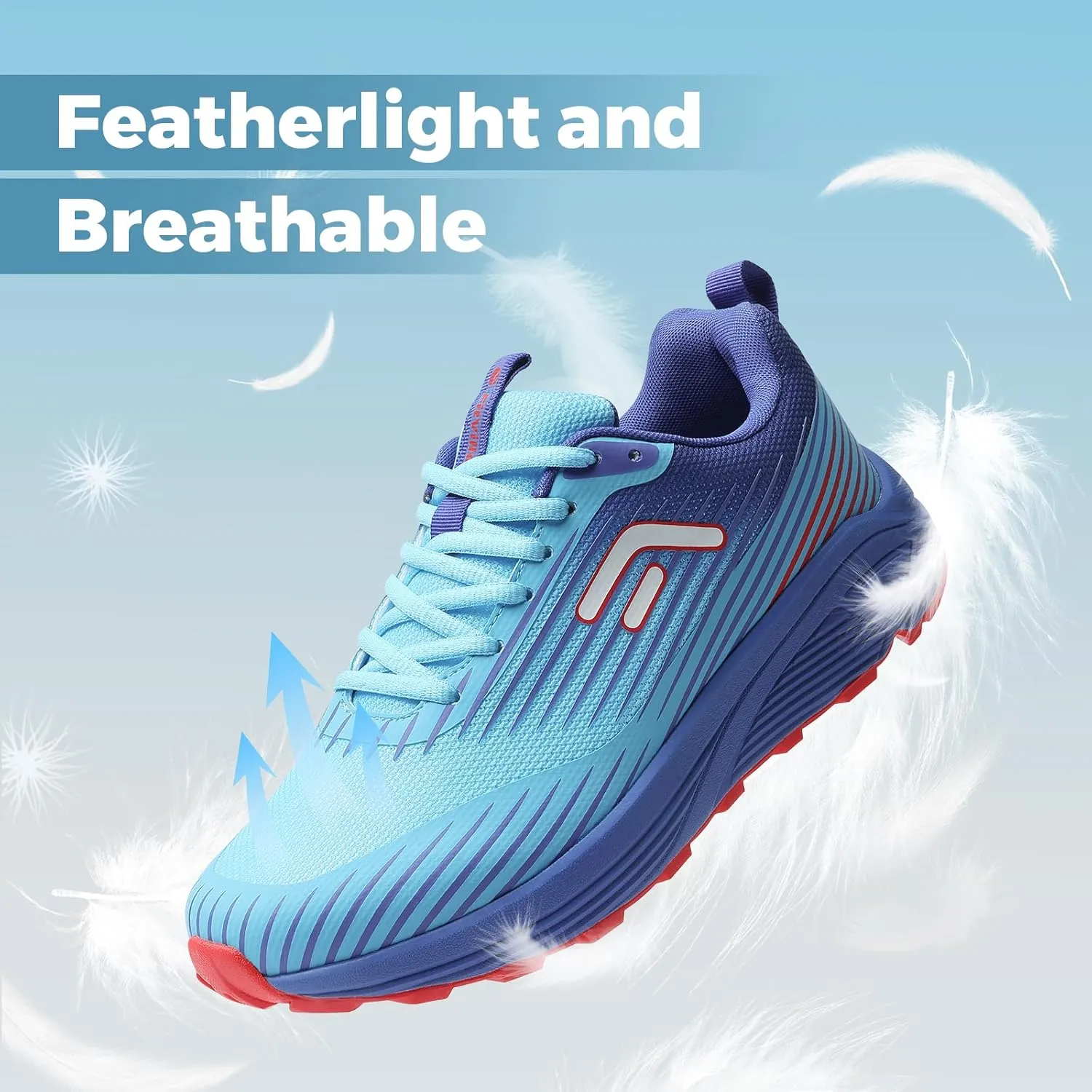 FitVille Extra Wide Walking Shoes for Men Orthopedic Trail Running Shoes Sneakers for Plantar Fasciitis Foot Pain Relief
