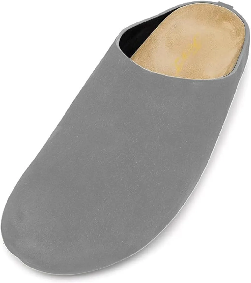 FOWT Women Round Toe Flat Mules Slip on Backless Slippers Comfortable Casual Indoor Outdoor Shoes Size 4-16 US