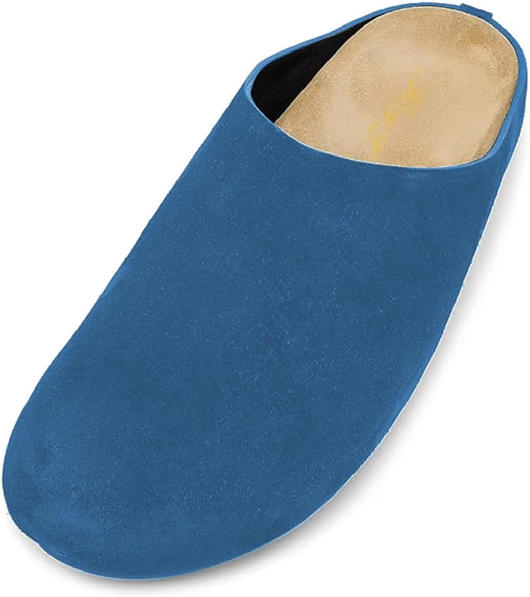 FOWT Women Round Toe Flat Mules Slip on Backless Slippers Comfortable Casual Indoor Outdoor Shoes Size 4-16 US