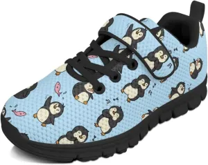Girls Boys Sneakers Kids Little Kid Tennis School Casual Walking Shoes Penguin Pattern