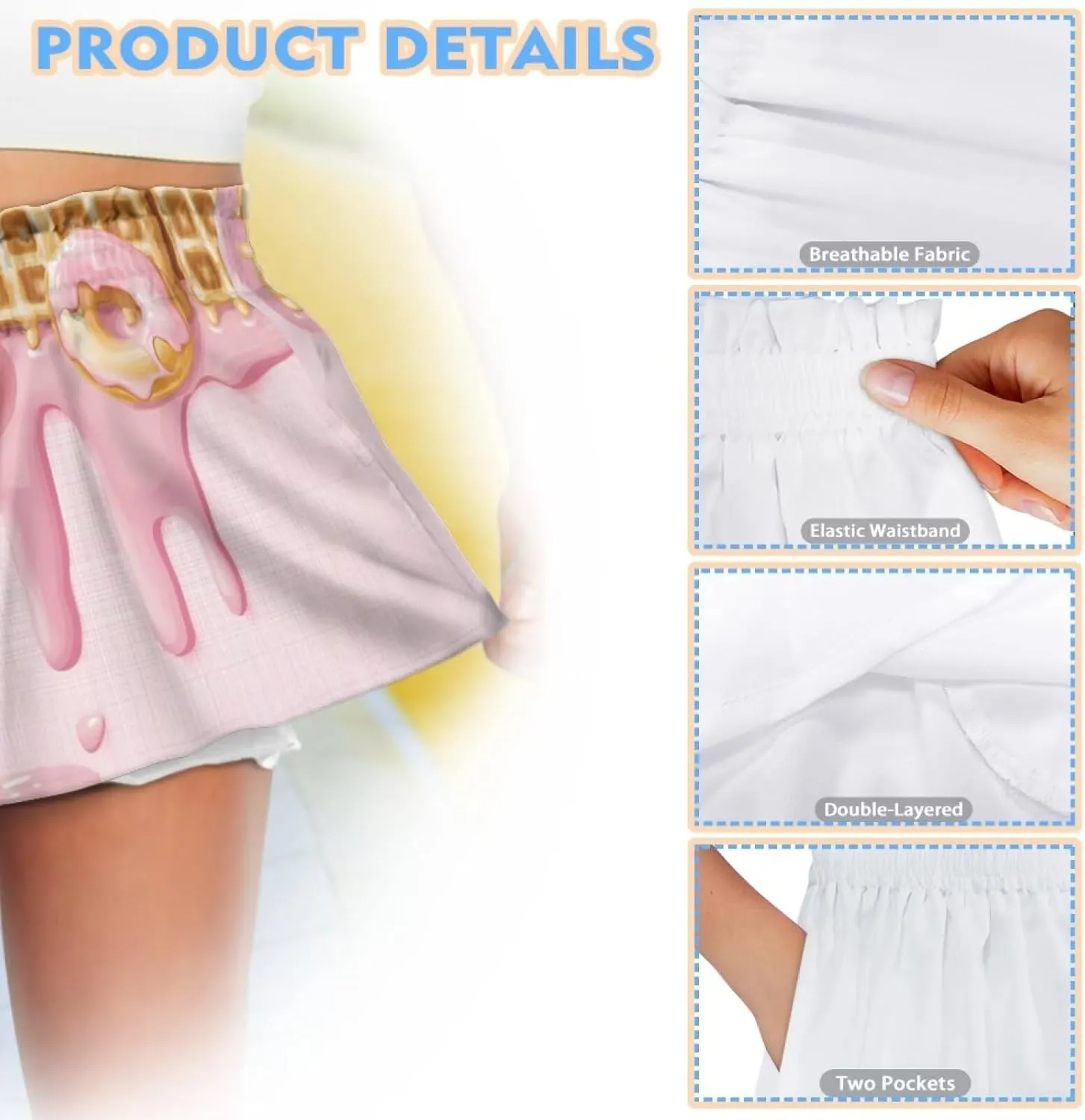 Girls Shorts 1-16 Kids Athletic Shorts with Pockets High Waisted Running Swim Yoga Cute Graphic Shorts Pants