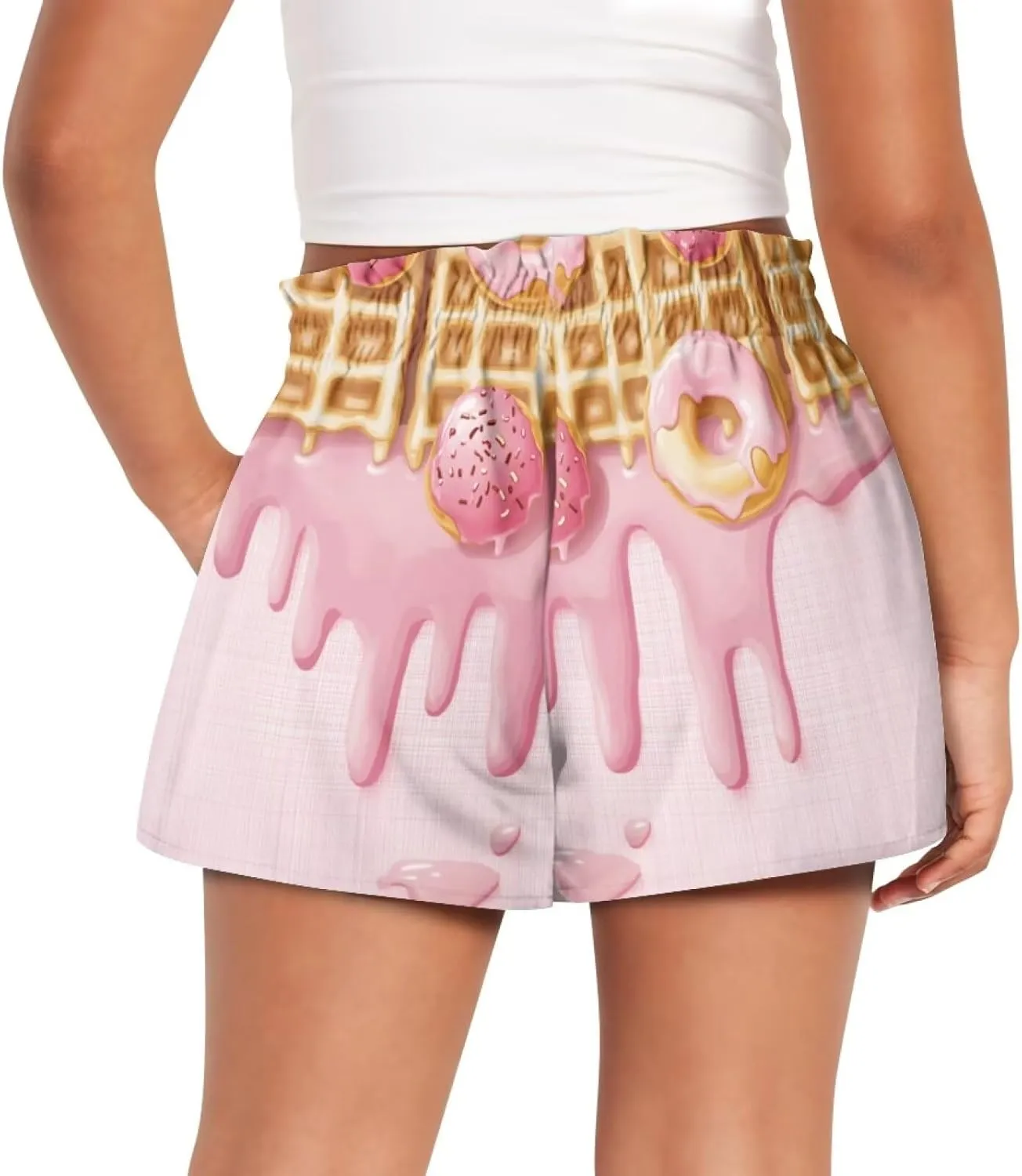 Girls Shorts 1-16 Kids Athletic Shorts with Pockets High Waisted Running Swim Yoga Cute Graphic Shorts Pants