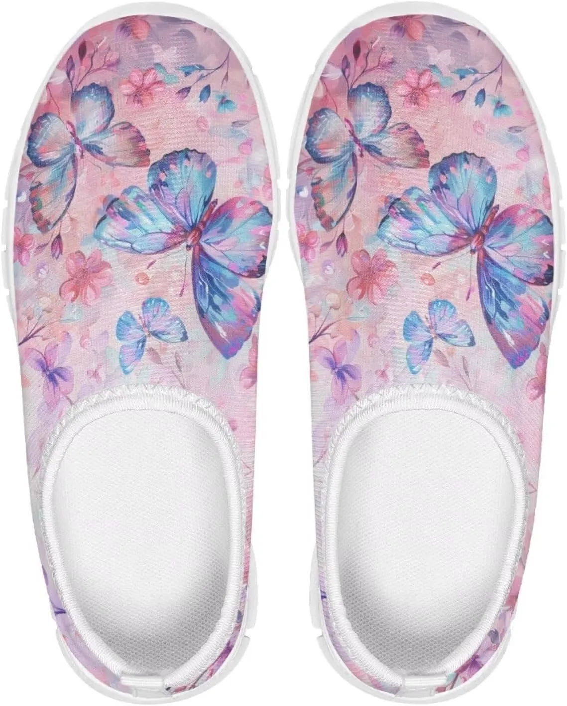 Girls Slip On Sneakers Little Girls Tennis Shoes for Outdoor Activities