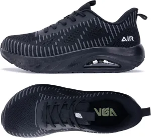 GOOBON Men's Wide Toe Box Walking Shoes with Arch Support Orthotic Tennis Sneakers for Plantar Fasciitis Bunions Flat Feet