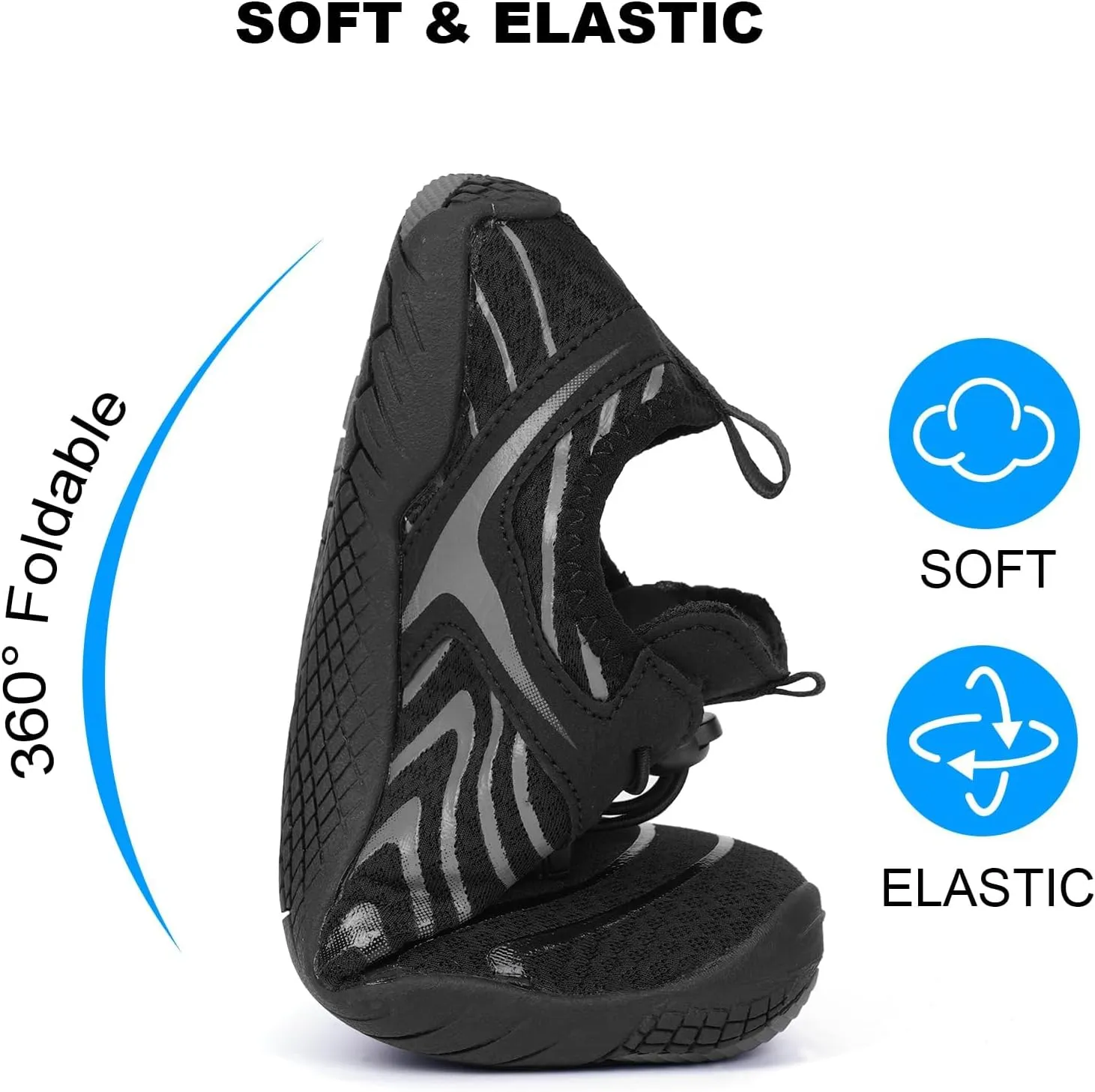 Grounded Footwear Barefoot Shoes Women&Men Neuropathy Hiking Footwear Barefoot Womens Shoes Non-Slip Outdoor Unisex Water Pro Beach Shoe Wide Toe Box Sneakers, Diabetic Shoe, Waterproof, Quick-Dry