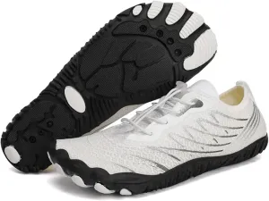 Grounding Shoes for Women and Men, Barefoot Hiking Shoes, Zero Drop Sole, Wide Toe Box Quick-Dry Trail Running Sneakers (13,906 Blackwhite)