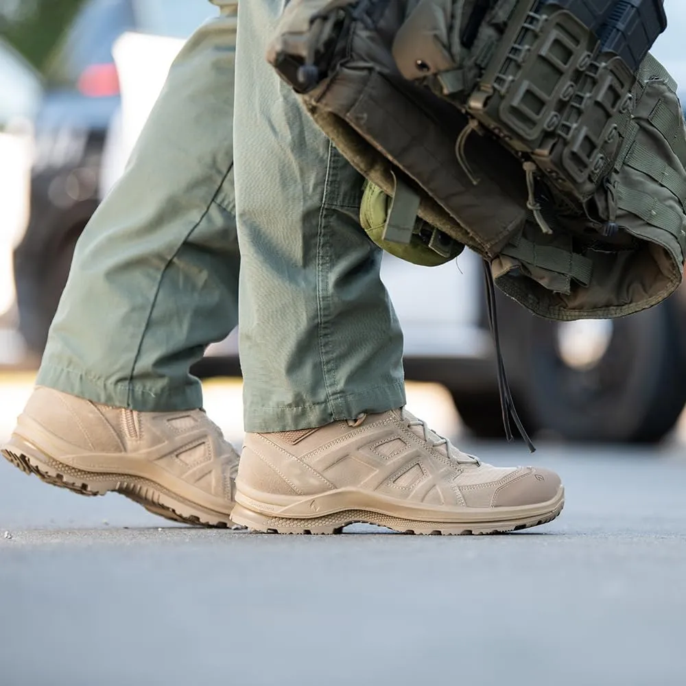 HAIX Black Eagle Athletic 2.0 VT High Side Zip Desert, Medium Width, Super Lightweight Tactical Boots, Quick Drying And Breathable Work Boots, Desert Tan