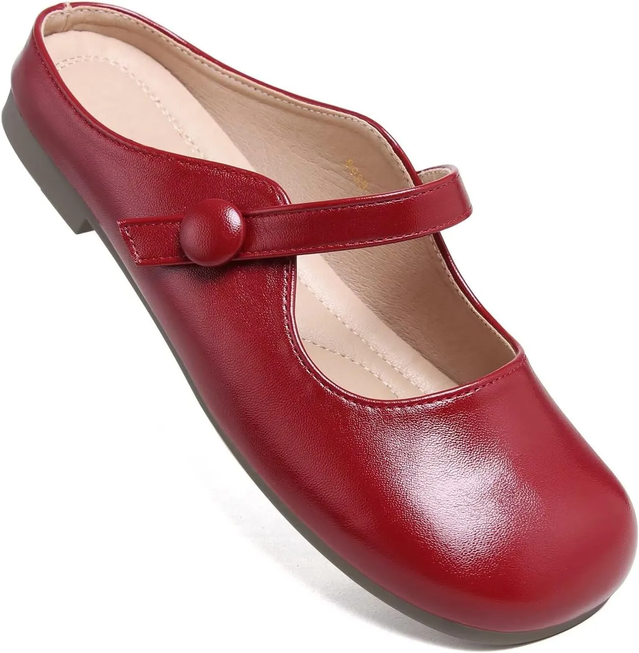 Hee grand Mules for Women Flats Square Toe Slip on Flat Slides Comfortable Suede Women Slippers Backless Loafer Shoes