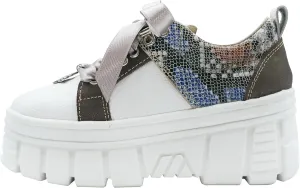 High Platform Sneakers 100% Natural Bovine Leather