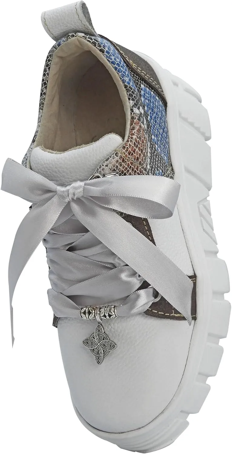 High Platform Sneakers 100% Natural Bovine Leather