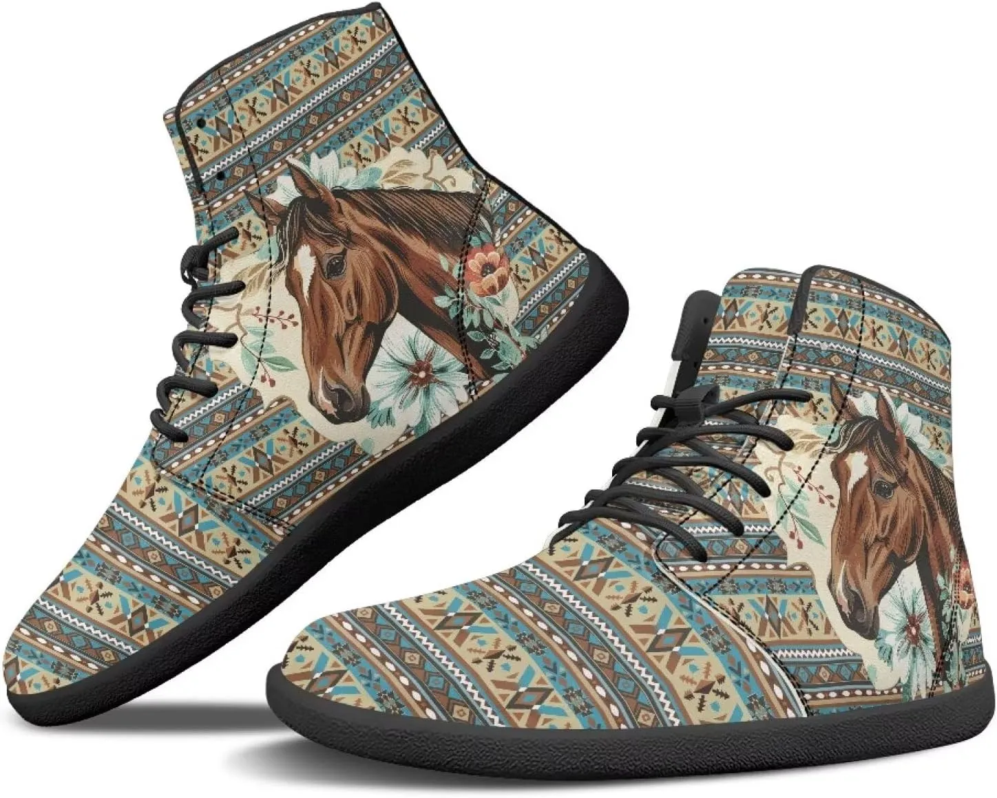 High Top Sneakers for Women Waterproof Barefoot Leather Shoes Women