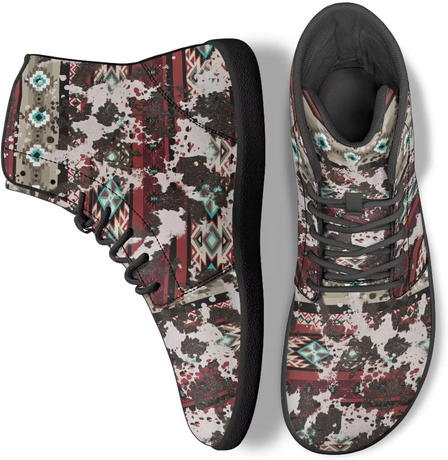 High Top Sneakers for Women Waterproof Barefoot Leather Shoes Women