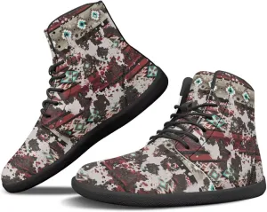 High Top Sneakers for Women Waterproof Barefoot Leather Shoes Women