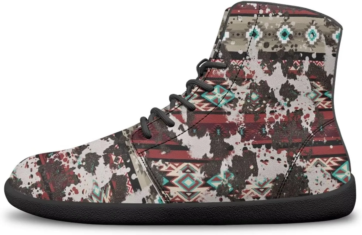 High Top Sneakers for Women Waterproof Barefoot Leather Shoes Women