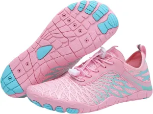 Hike Barefoot Shoes for Women Fashion Breathable & Non-Slip Athletic Footwear Wide Toe Water Shoes Lightweight Waterproof Trail Running Healthy & Non-Slip Barefoot Footwear