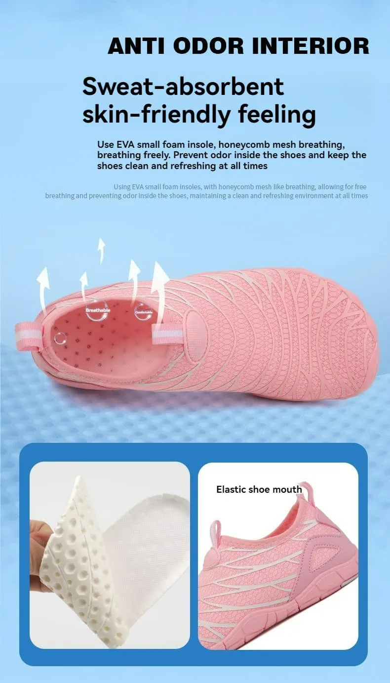 Hiking Shoes Women Healthy & Non-Slip Barefoot Shoes Comfortable Hike Summer Footwear Breathable Quick-Dry Beach Swim Surf Shoe Healthy Comfort Grounding Shoe for Running and Daily Wear