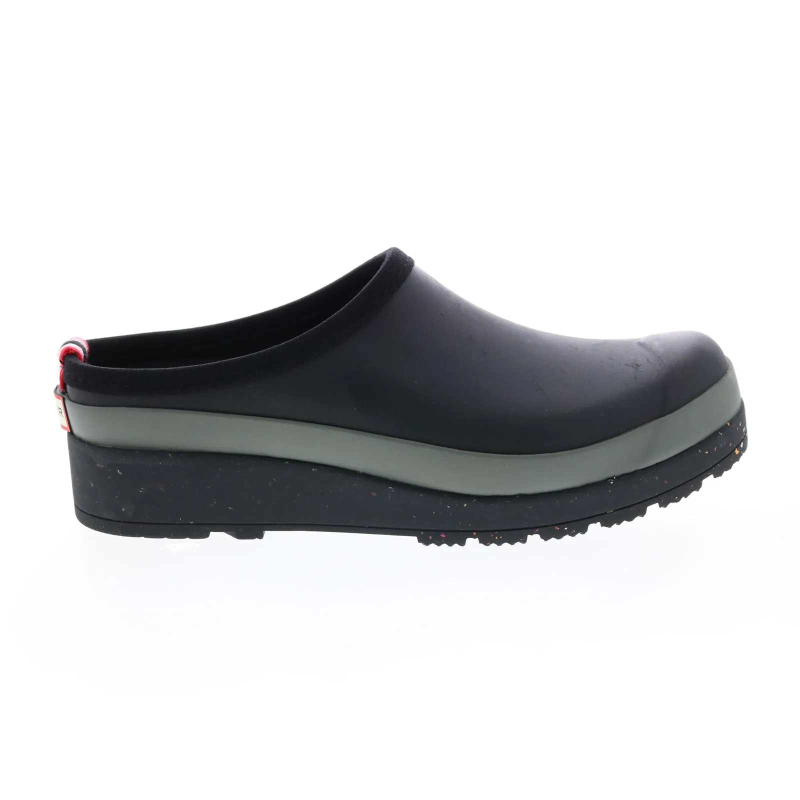 Hunter Play Speckled Sole Clog WFF1090RMA-BYA Womens Black Mules Clog Shoes