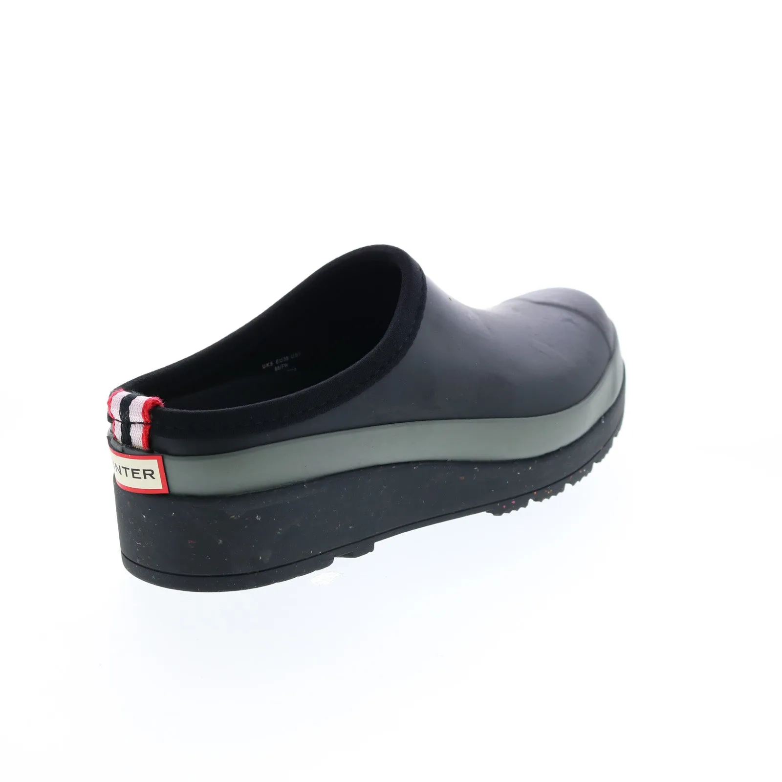 Hunter Play Speckled Sole Clog WFF1090RMA-BYA Womens Black Mules Clog Shoes