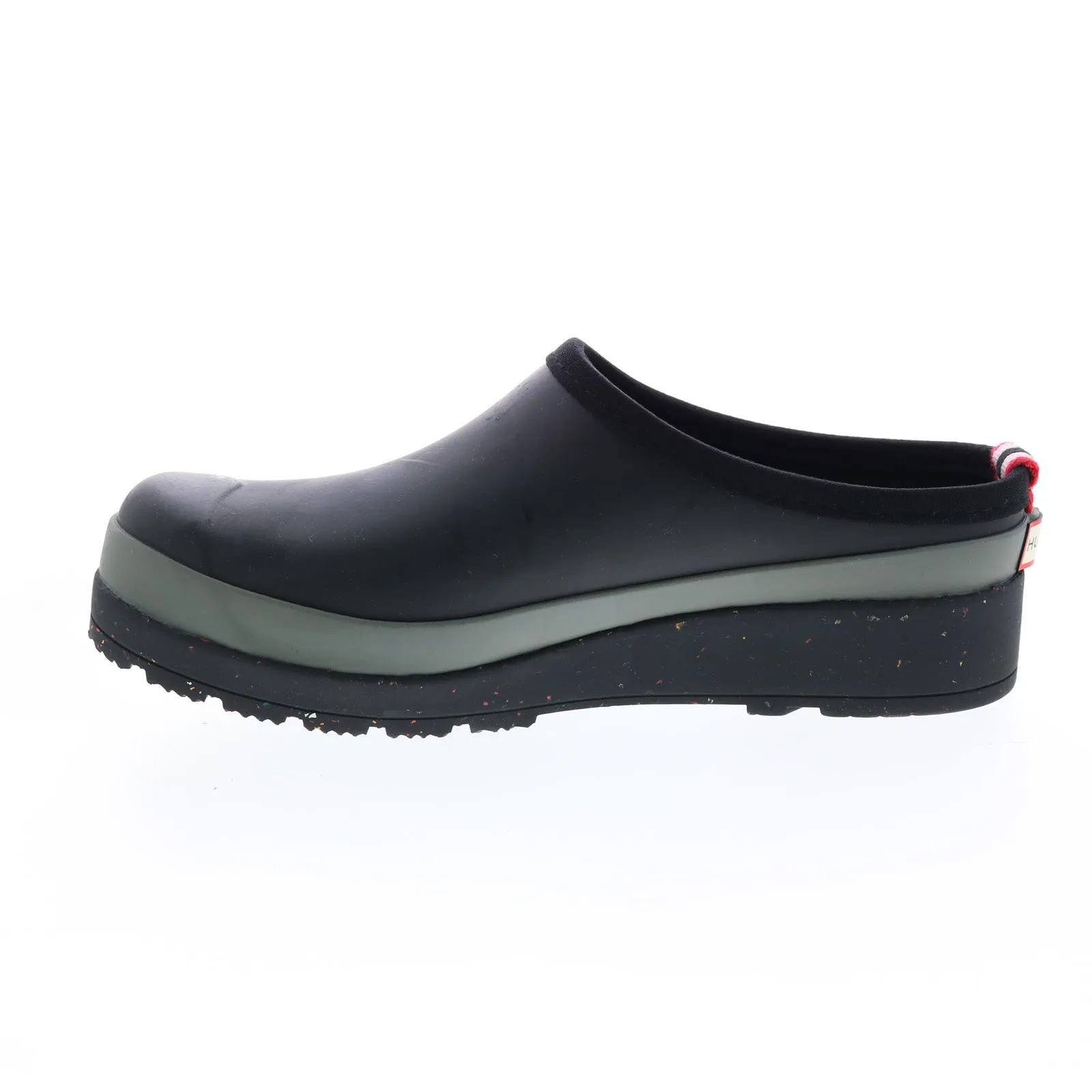Hunter Play Speckled Sole Clog WFF1090RMA-BYA Womens Black Mules Clog Shoes