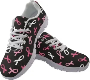 INSTANTARTS Women's Walking Shoes Air Mesh Running Shoes Non-Slip Lace Up Fashion Sneakers