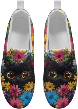 Jeiento Womens Platform Fashion Sneakers with Rocker Bottom Low Top Tennis Shoes Slip-On Walking Sneaker Work,Athletic,Casual Footwear