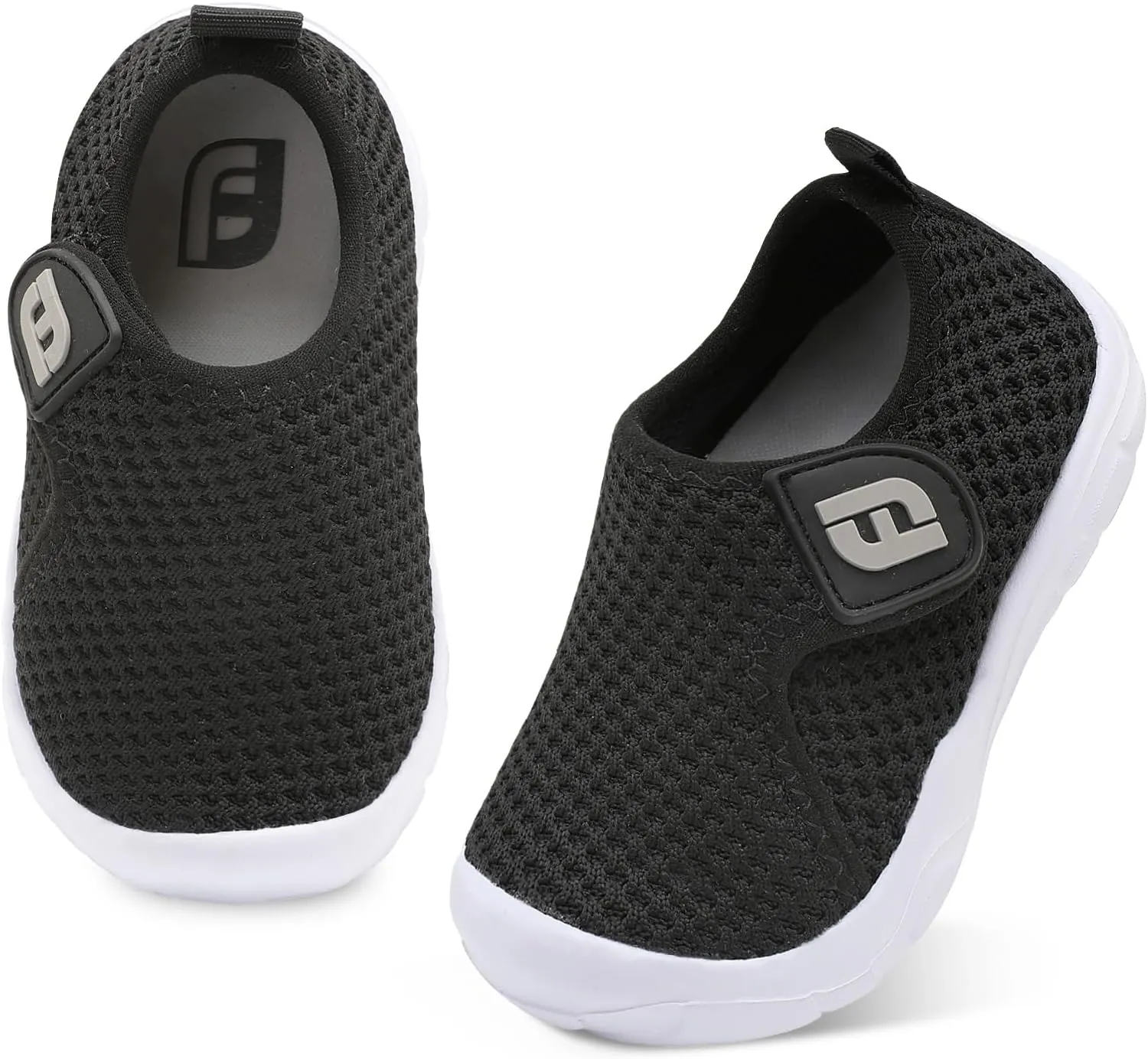 JOINFREE Toddler Boys Girls Barefoot Shoes Breathable Kids Sneakers Lightweight Walking Shoes Slip On Tennie Shoes Wide School Shoes