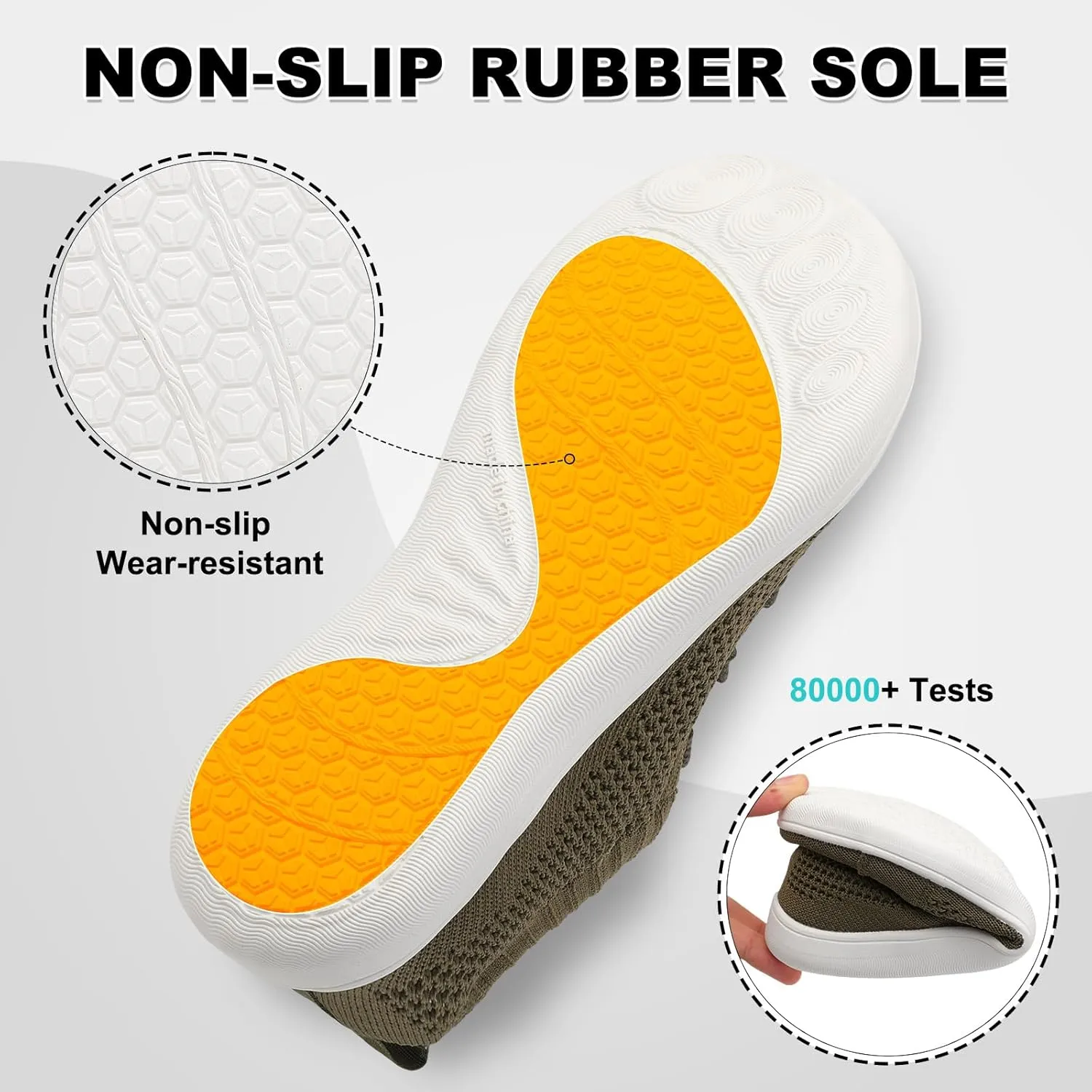 JOINFREE Women's Minimalist Walking Shoes Wide Toe Barefoot Shoes Zero Drop Casual Sneakers Breathable Slip On Tennis Shoes