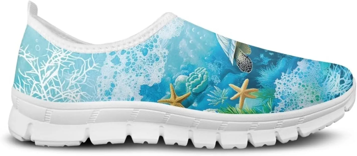 JoyLamoria Underwater Turtle Go Walk Fashion Sneakers Non Slip Wide Travel ShoesLightweight Low Top Platorm for Stylish