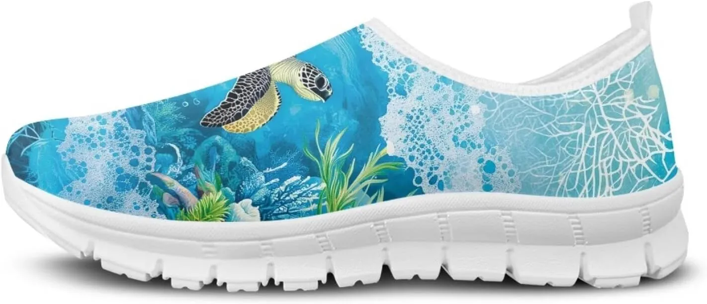 JoyLamoria Underwater Turtle Go Walk Fashion Sneakers Non Slip Wide Travel ShoesLightweight Low Top Platorm for Stylish