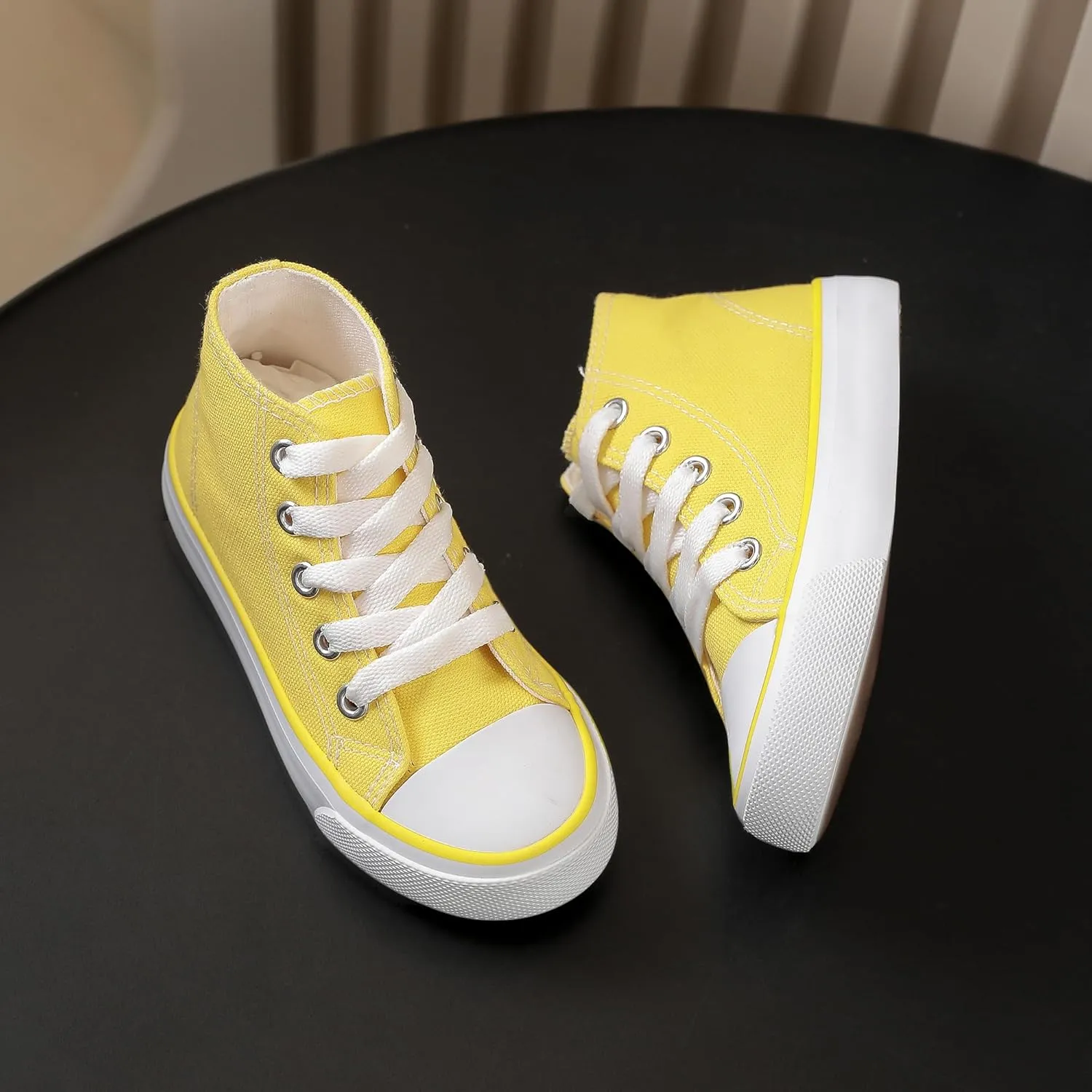 Kids Canvas Shoes Boys Girls High Top Canvas Slip On Sneakers