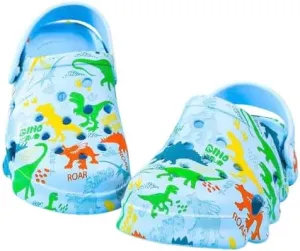 Kids Dinosaur Cloud Slides Clogs| Non-Slip Shower Toddler Slippers| Thick Sole Beach Pool Sandals Summer Indoor & Outdoor