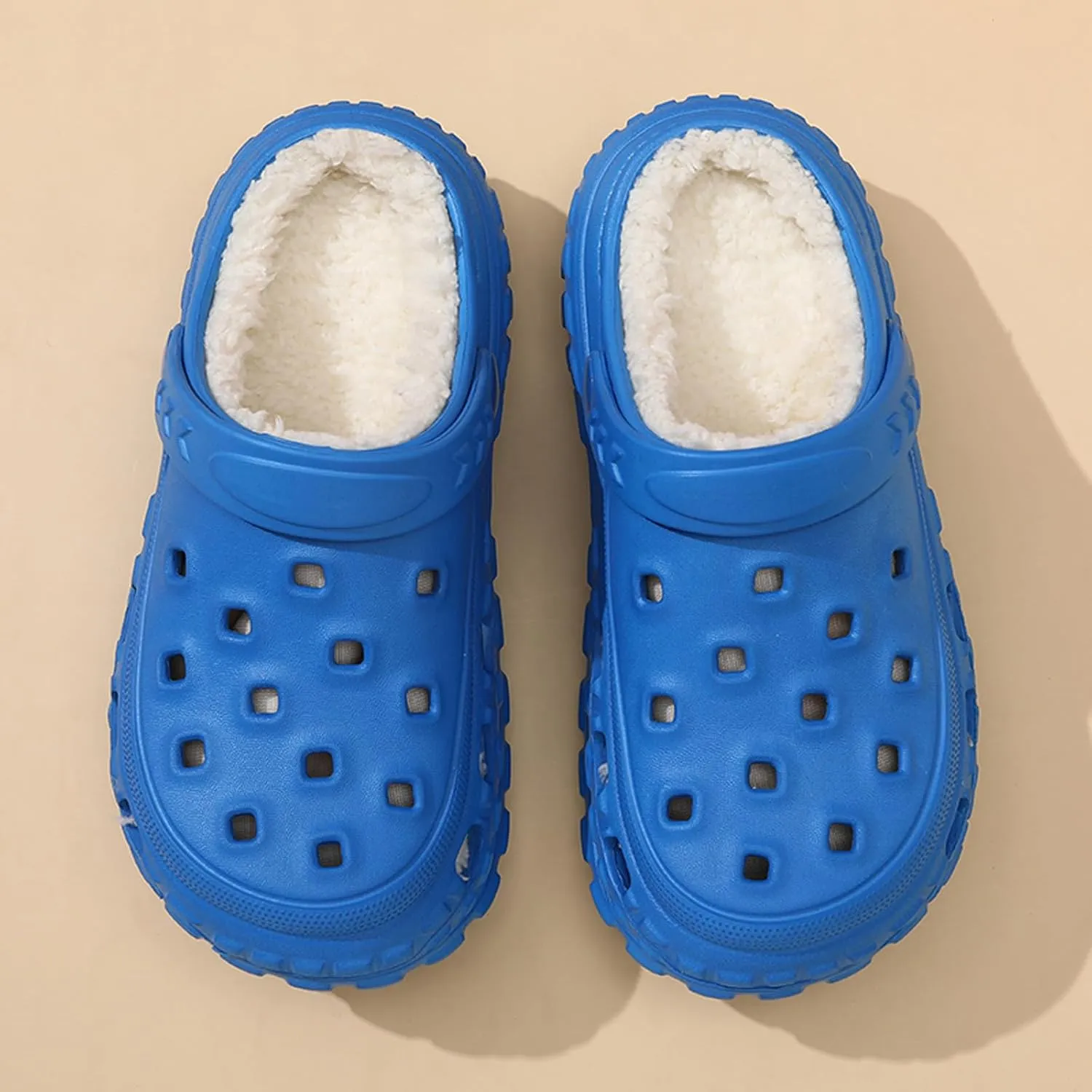 Kids Fur Lined Clogs Garden Shoes for Boys Girls Fashions Winter Warm Plush Home Slippers Slip On Indoor Outdoor Fleece Lined Mules