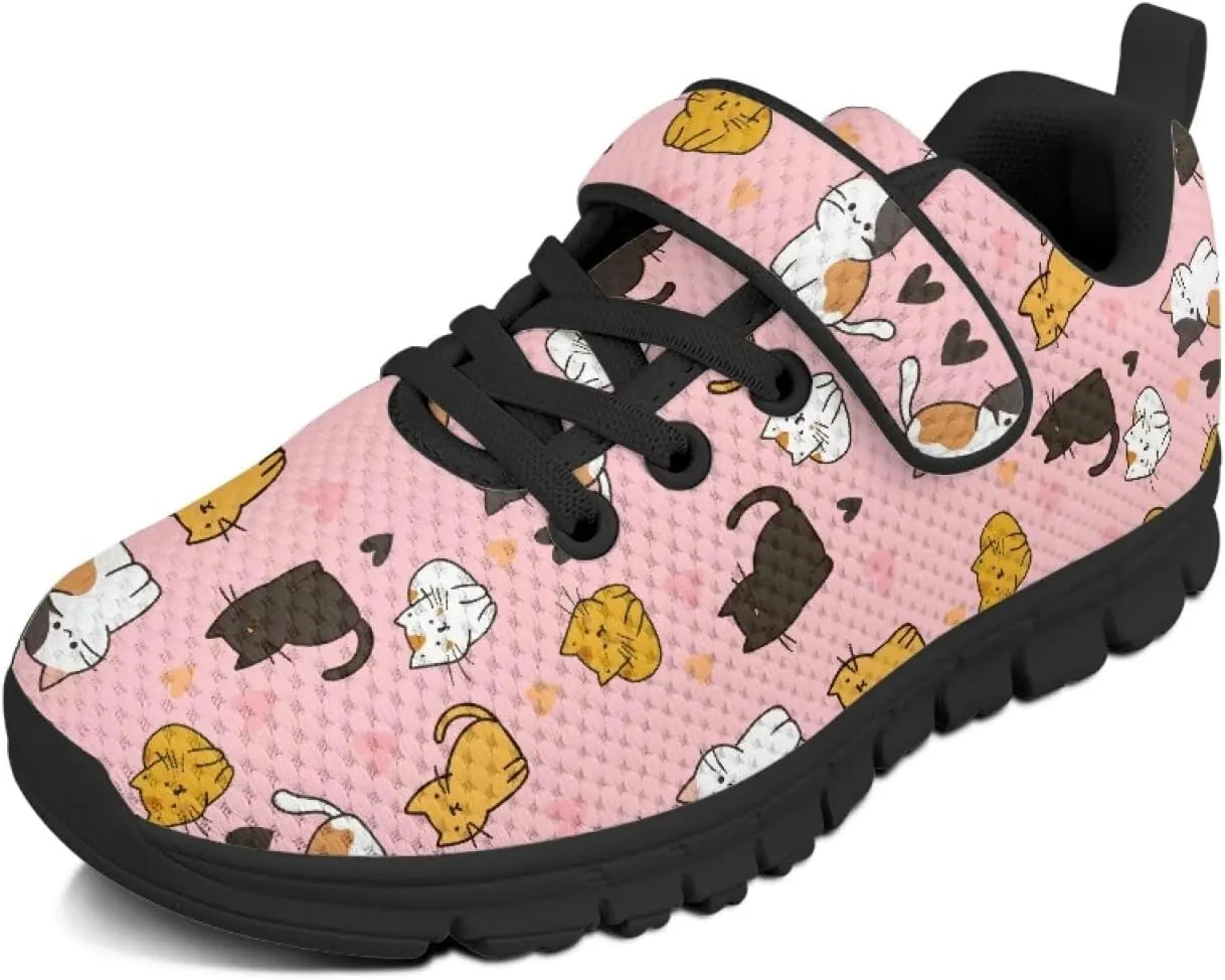 Kids Sneakers Comfy Zero-Drop Healthy Sole Sneakers Strap Athletic Walking Shoes Lightweight Minimalist Sneakers