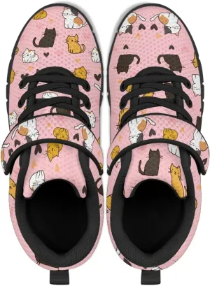 Kids Sneakers Comfy Zero-Drop Healthy Sole Sneakers Strap Athletic Walking Shoes Lightweight Minimalist Sneakers